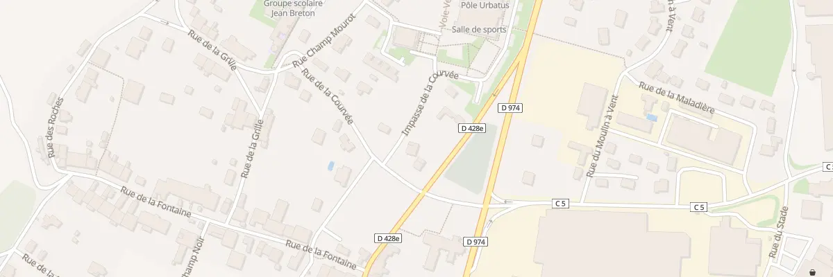 Plan du 2 Rue de la Courvee à Saints-Geosmes