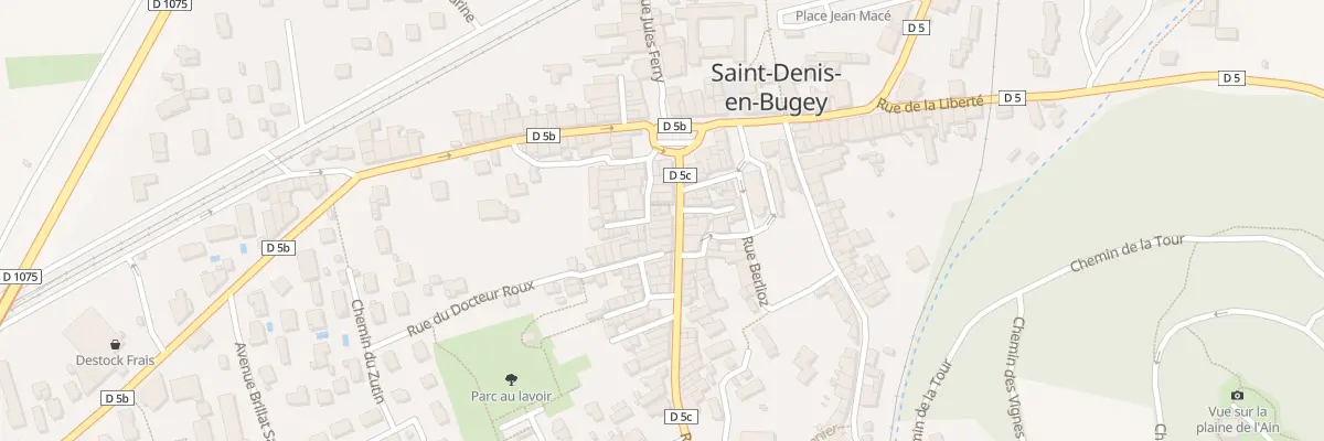 Plan du 12 Rue Pasteur à Saint-Denis-en-Bugey