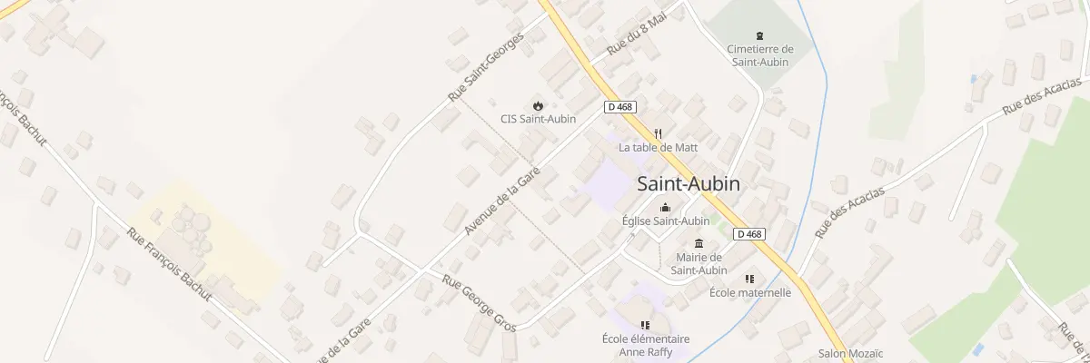 Plan du 3 Av de la Gare à Saint-Aubin