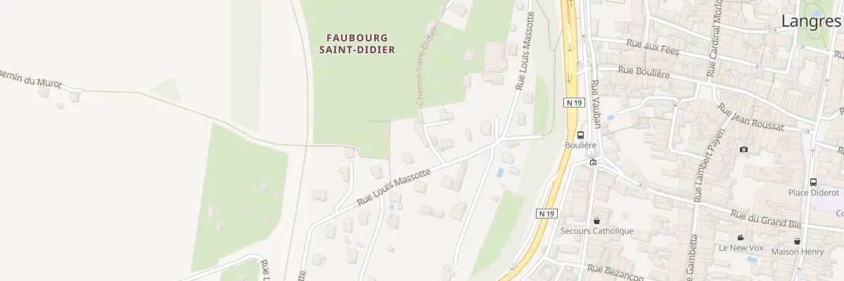 Plan du 430 Rue Louis Massotte à Langres