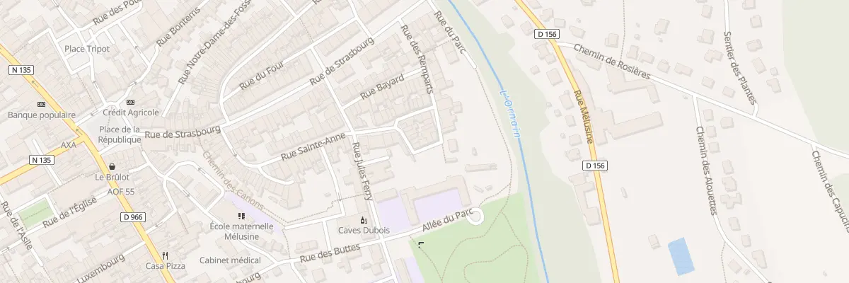 Plan du 18 Rue du Rempart à Ligny-en-Barrois