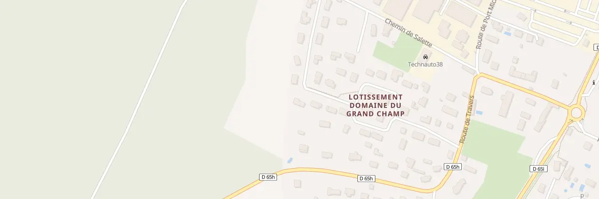 Plan du 311 Rue Domaine Grand Champ à La Balme-les-Grottes