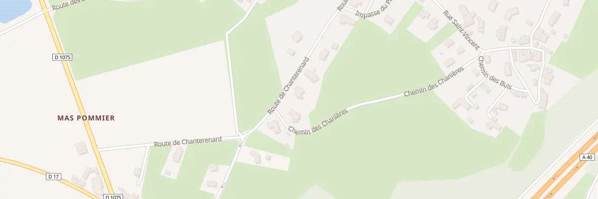 Plan du 346 Rte de Chanterenard à Druillat