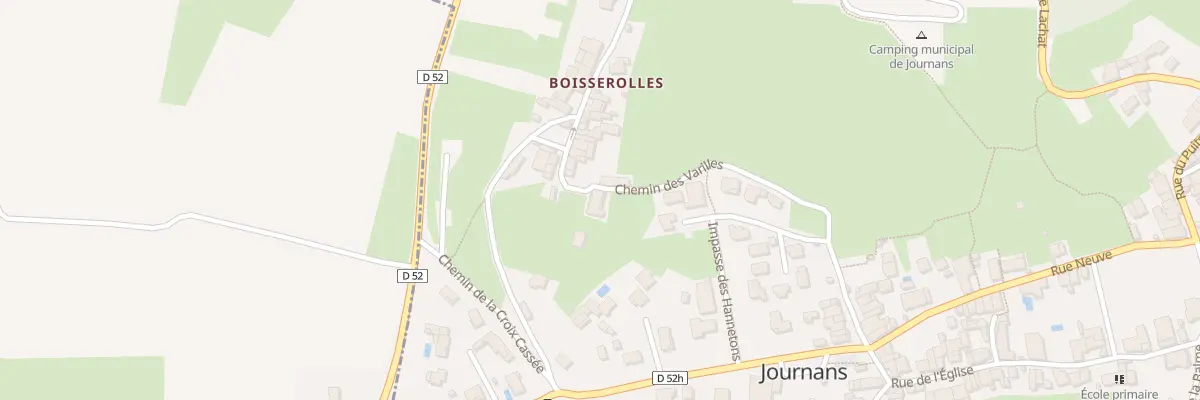 Plan du 7 Rue de Boisserolles à Journans