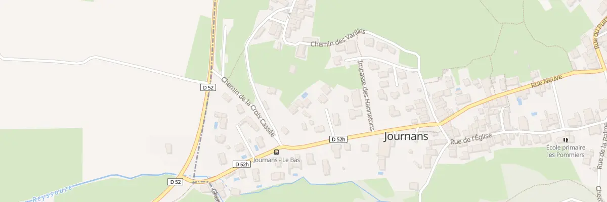 Plan du 168 Rue du Moulin à Journans