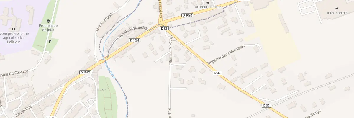Plan du 77 Rue des Pivoines à Saint-Sauveur