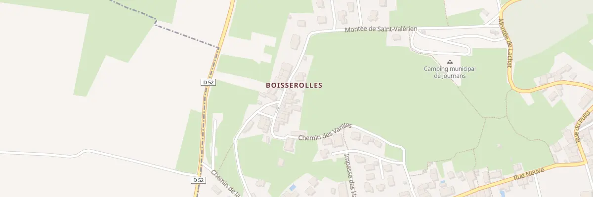 Plan du 96 Rue de Boisserolles à Journans