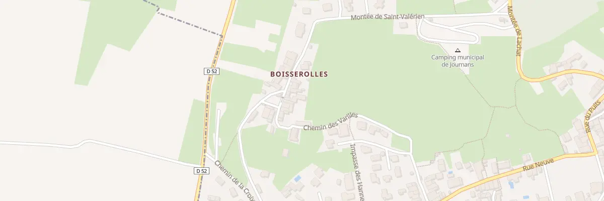 Plan du 76 Rue de Boisserolles à Journans