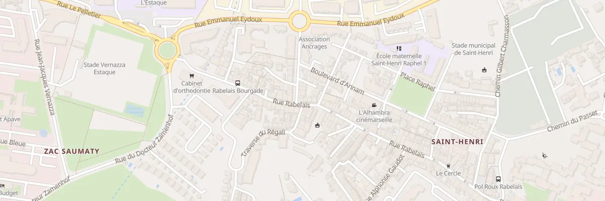Plan du 232 Rue rabelais à Marseille 16e Arrondissement