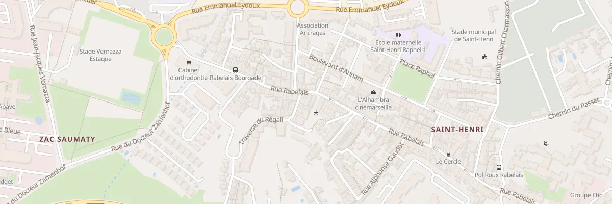Plan du 231 Rue rabelais à Marseille 16e Arrondissement