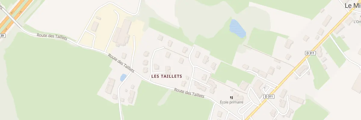 Plan du 202 Rte des Taillets au Miroir