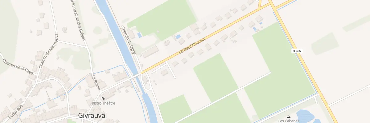 Plan du 8 Le Neuf Chemin à Givrauval