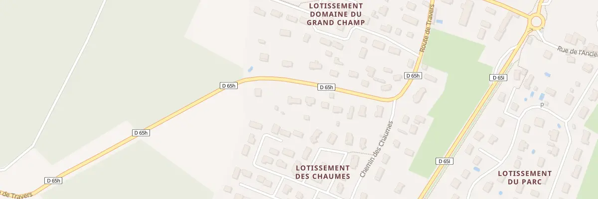Plan du 19 Rte de Travers à La Balme-les-Grottes