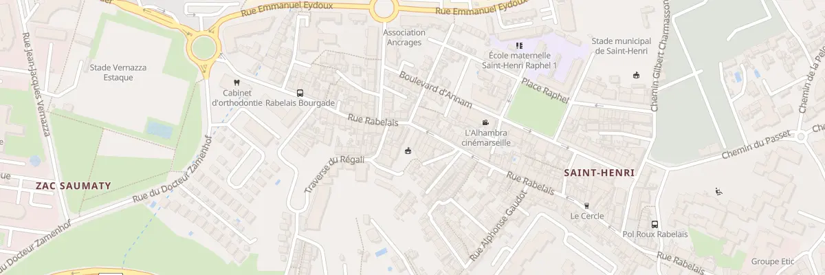 Plan du 227 Rue rabelais à Marseille 16e Arrondissement