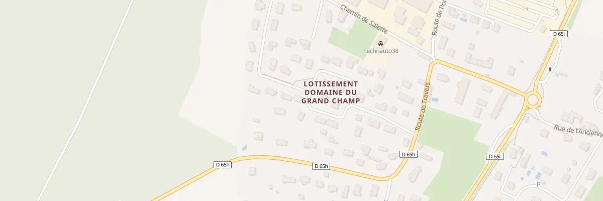 Plan du 245 Rue Domaine Grand Champ à La Balme-les-Grottes
