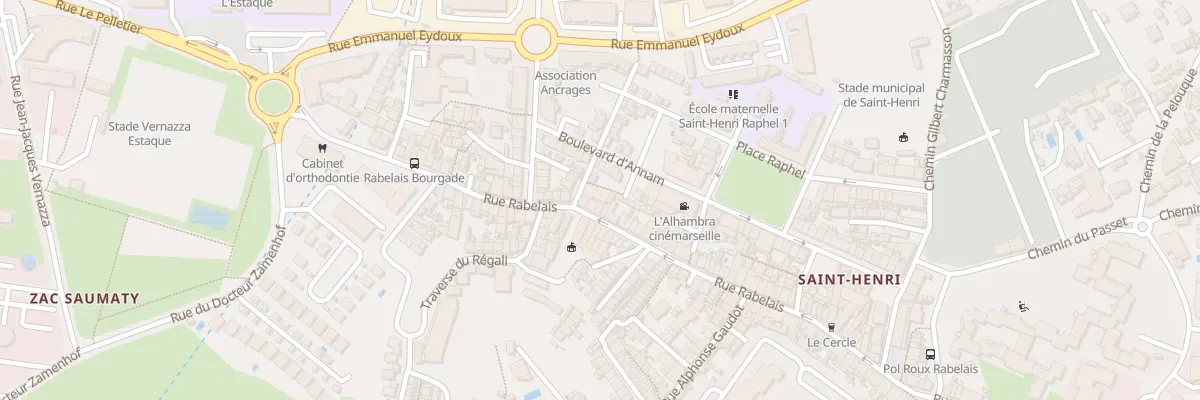 Plan du 222 Rue rabelais à Marseille 16e Arrondissement