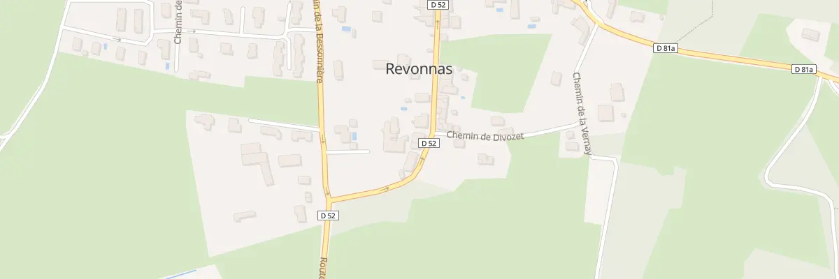 Plan du 186 Rte de Tossiat à Revonnas