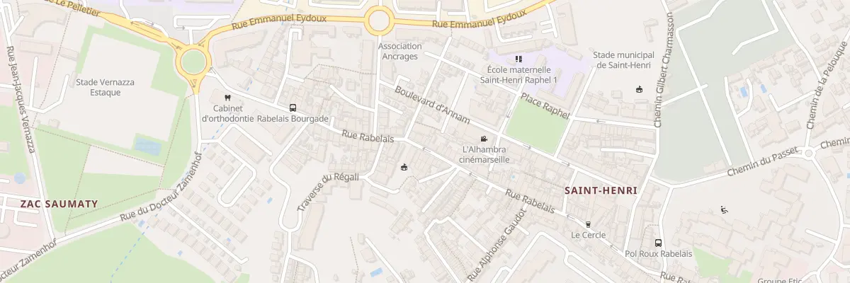 Plan du 220 Rue rabelais à Marseille 16e Arrondissement