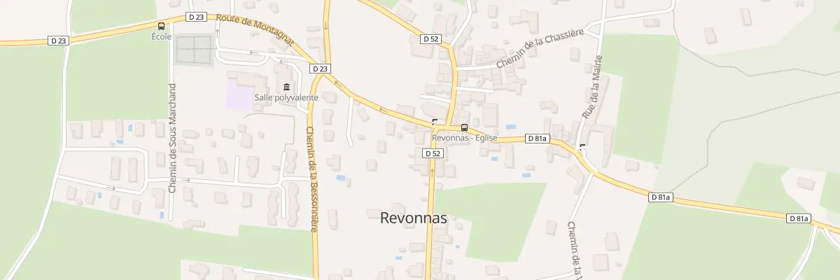 Plan du 10 Rte de Tossiat à Revonnas
