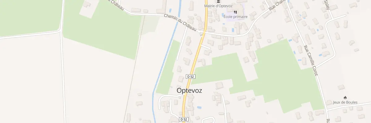 Plan du 49 Che du Château à Optevoz