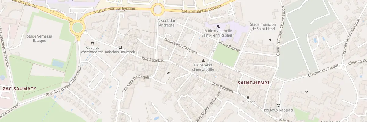 Plan du 214 Rue rabelais à Marseille 16e Arrondissement