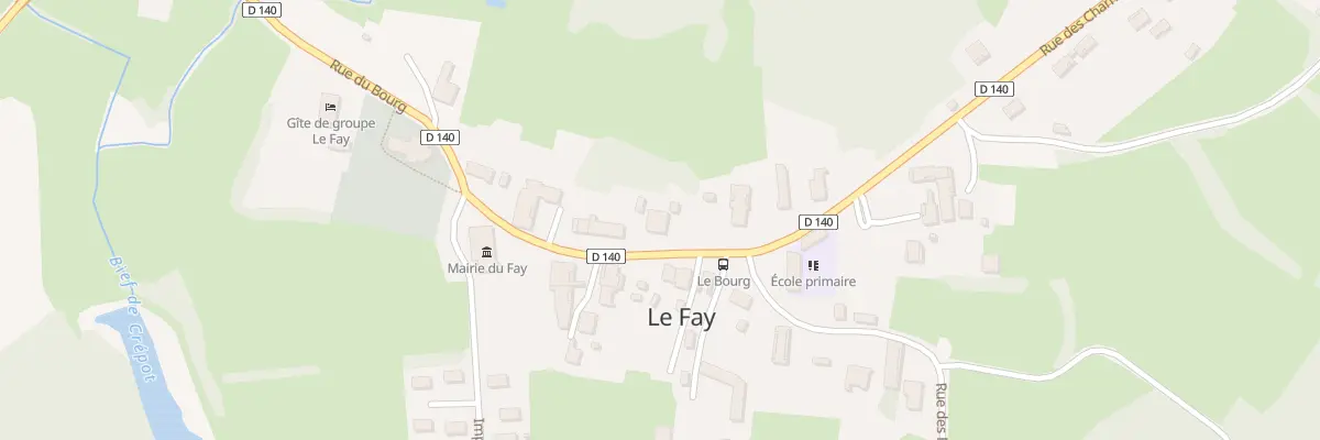 Plan du 389 Rue du Bourg au Fay