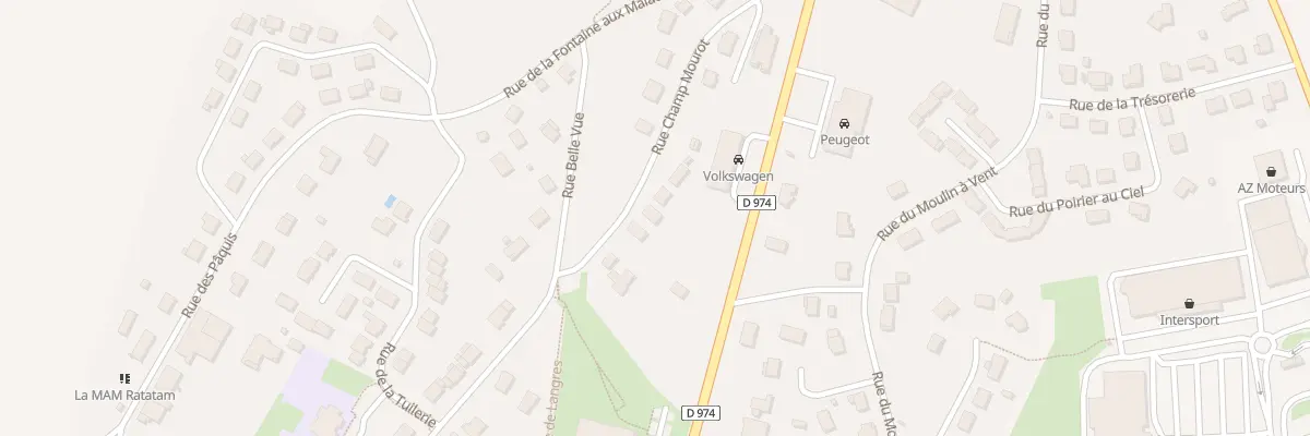 Plan du 20 Rue du Champ Mourot à Saints-Geosmes
