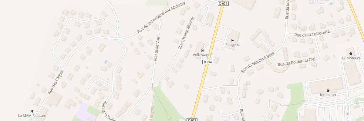Plan du 22 Rue du Champ Mourot à Saints-Geosmes