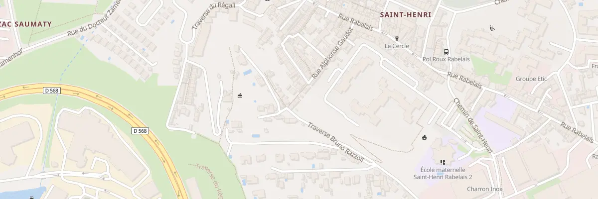Plan du 59 Rue alphonse gaudot à Marseille 16e Arrondissement