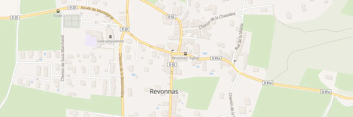 Plan du 7 Rte de Tossiat à Revonnas