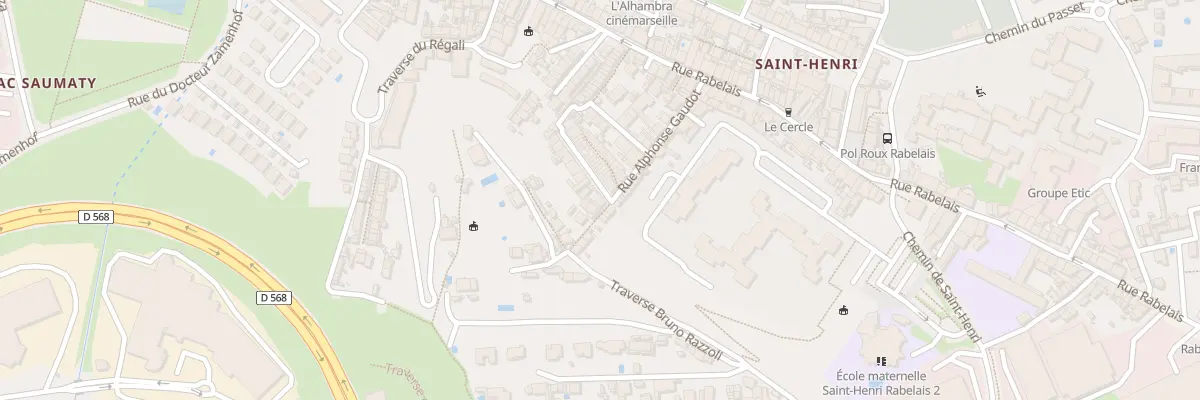 Plan du 42 Rue alphonse gaudot à Marseille 16e Arrondissement