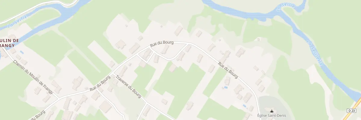 Plan du 501 Rue du Bourg à Frangy-en-Bresse