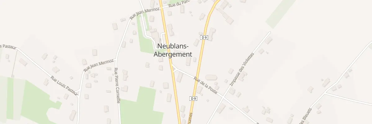Plan du 1 Rue de la Poste à Neublans-Abergement