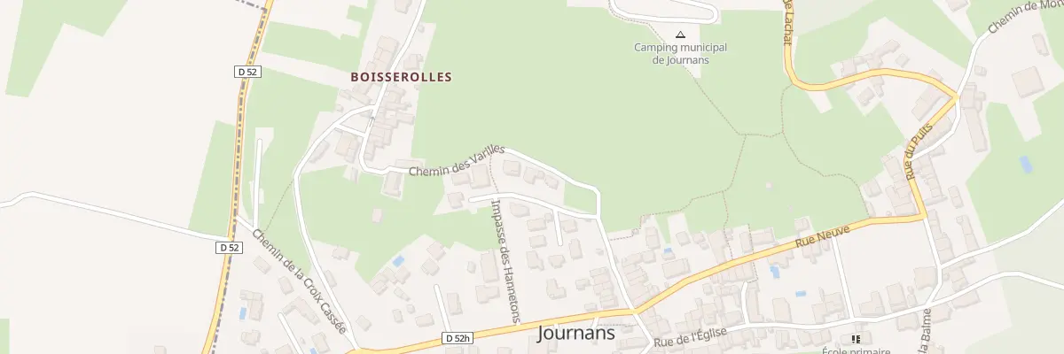 Plan du 185 Imp des Hannetons à Journans