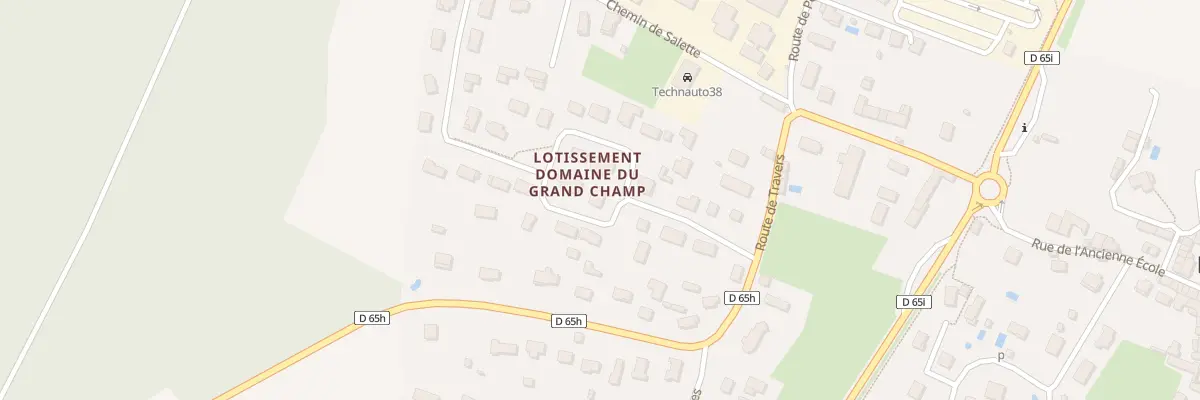 Plan du 124 Rue Domaine Grand Champ à La Balme-les-Grottes