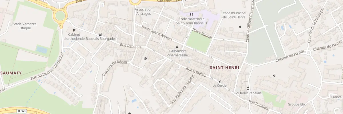 Plan du 202 Rue rabelais à Marseille 16e Arrondissement