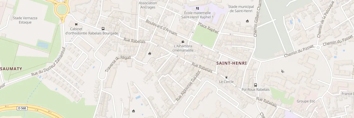 Plan du 203 Rue rabelais à Marseille 16e Arrondissement