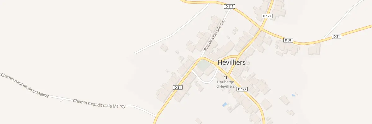 Plan du 6 Rue de Couvertpuis à Hévilliers