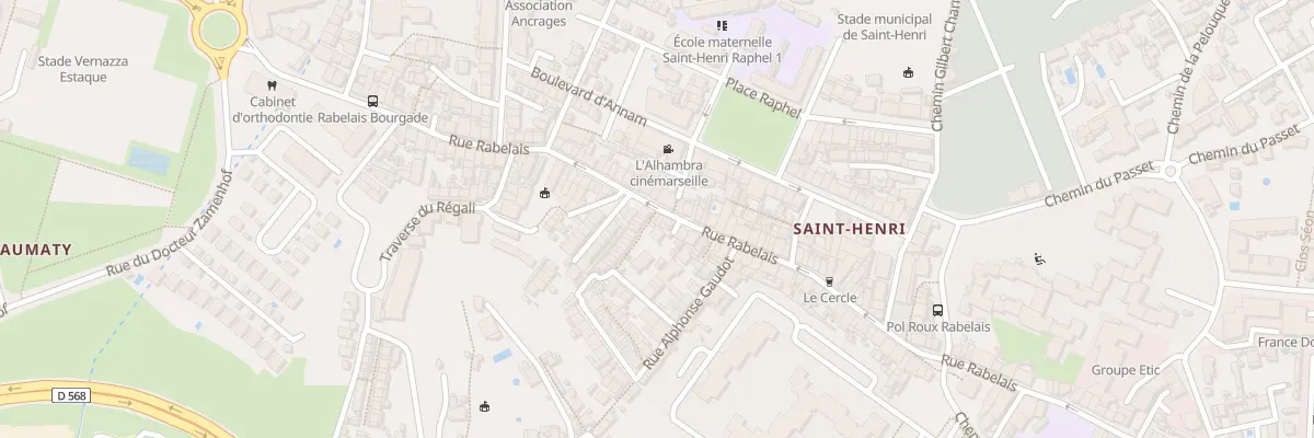 Plan du 199 Rue rabelais à Marseille 16e Arrondissement