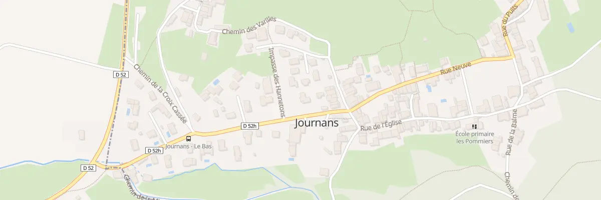 Plan du 60 Rue du Moulin à Journans
