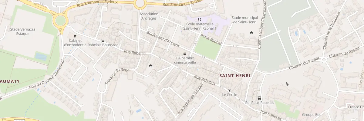 Plan du 12 Rue du cinema à Marseille 16e Arrondissement