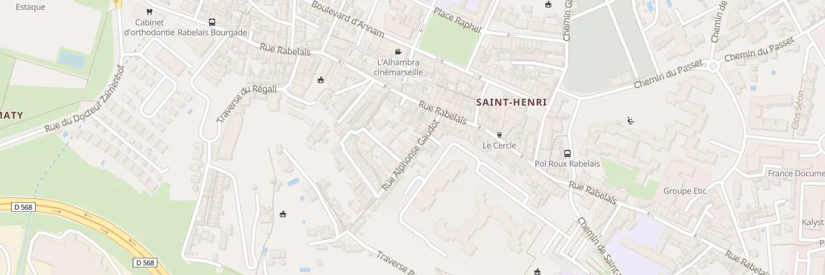 Plan du 18 Rue alphonse gaudot à Marseille 16e Arrondissement