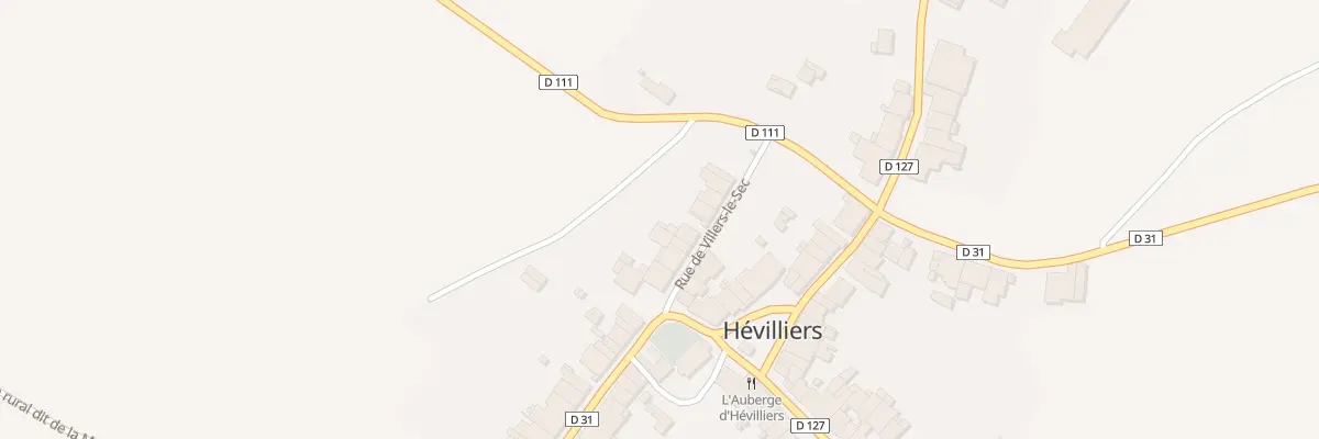 Plan du 5 Rue de Villers le Sec à Hévilliers