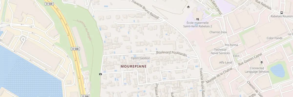 Plan du 28 Bd Poussardin à Marseille 16e Arrondissement