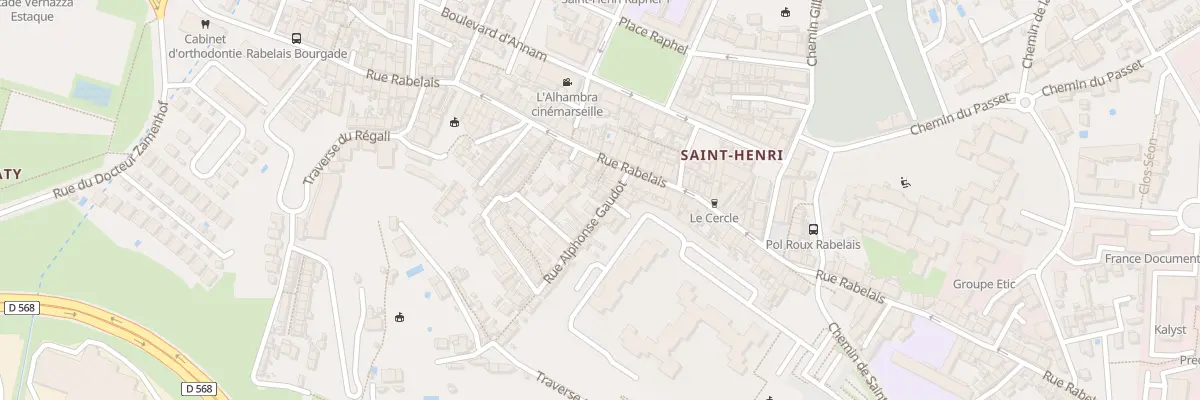 Plan du 12 Rue alphonse gaudot à Marseille 16e Arrondissement