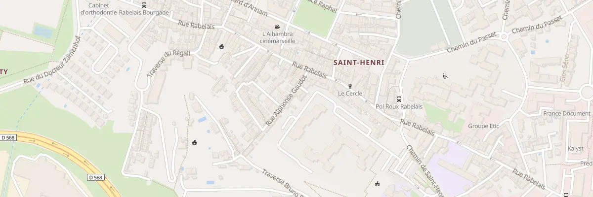 Plan du 25 Rue alphonse gaudot à Marseille 16e Arrondissement