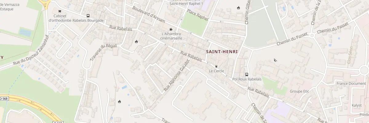 Plan du 6 Rue alphonse gaudot à Marseille 16e Arrondissement