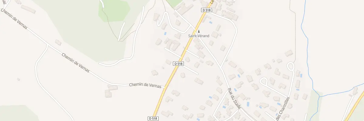 Plan du Village à Saint-Vérand
