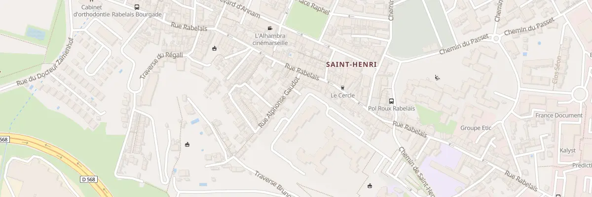 Plan du 11 Rue alphonse gaudot à Marseille 16e Arrondissement