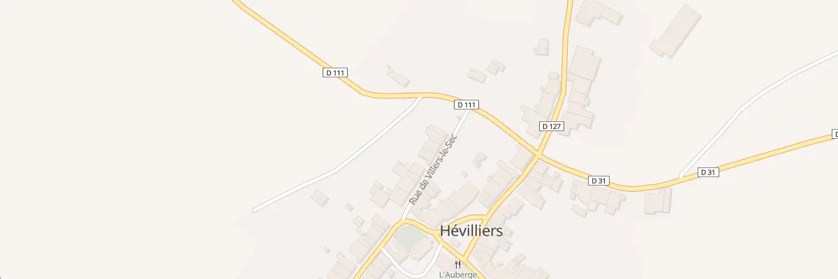 Plan du 9 Rue de Villers le Sec à Hévilliers